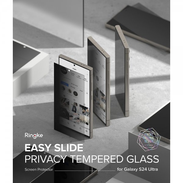 Ringke Samsung Galaxy S24 Ultra Skærmbeskytter Easy Slide Privacy 2-pak