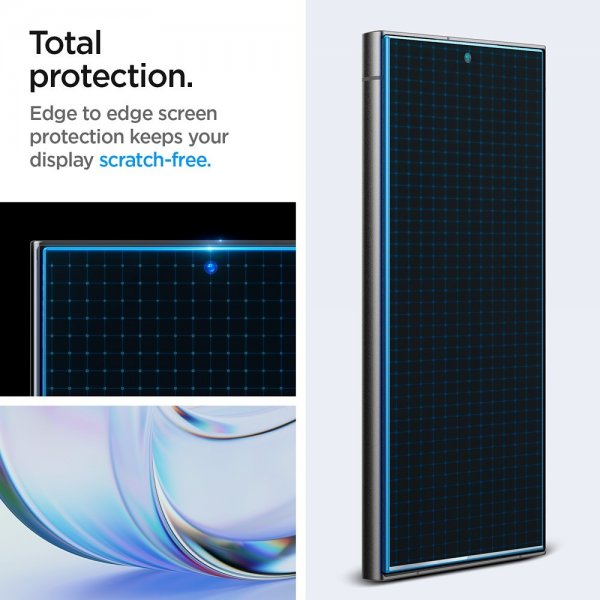 Spigen Samsung Galaxy S24 Ultra Skærmbeskytter GLAS.tR EZ Fit Privacy 2-pak