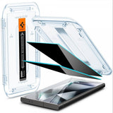 Spigen Samsung Galaxy S24 Ultra Skærmbeskytter GLAS.tR EZ Fit Privacy 2-pak