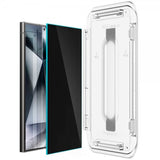 Spigen Samsung Galaxy S24 Ultra Skærmbeskytter GLAS.tR EZ Fit Privacy 2-pak