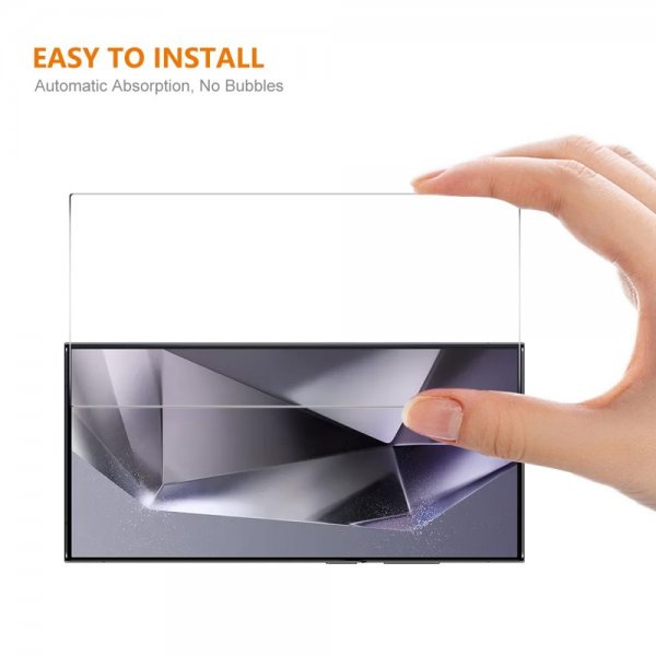 Enkay Samsung Galaxy S24 Ultra Skærmbeskytter med Monteringsramme Easy Install