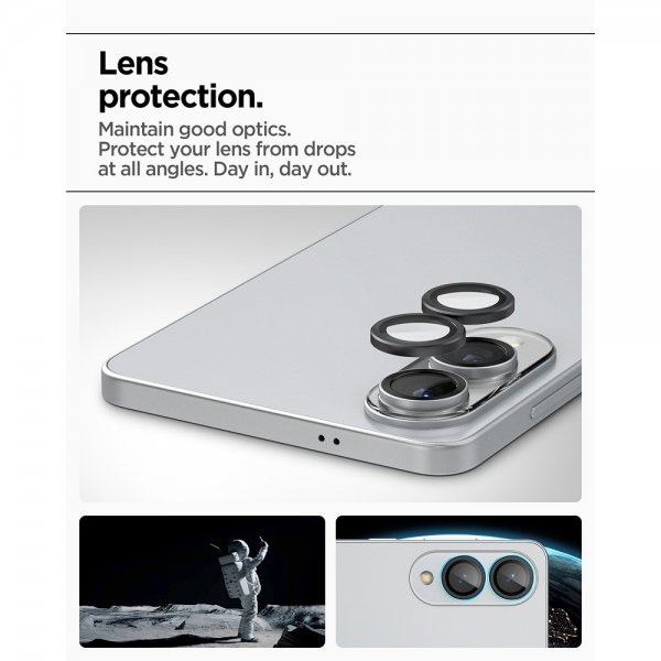 Spigen Samsung Galaxy S25 Edge Kamerabeskyttelse GLAS.tR EZ Fit Optik Pro 2-pak