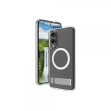 dbramante1928 Samsung Galaxy S25 Edge Cover Iceland Ultra D3O Qi2 Kickstand Transparent