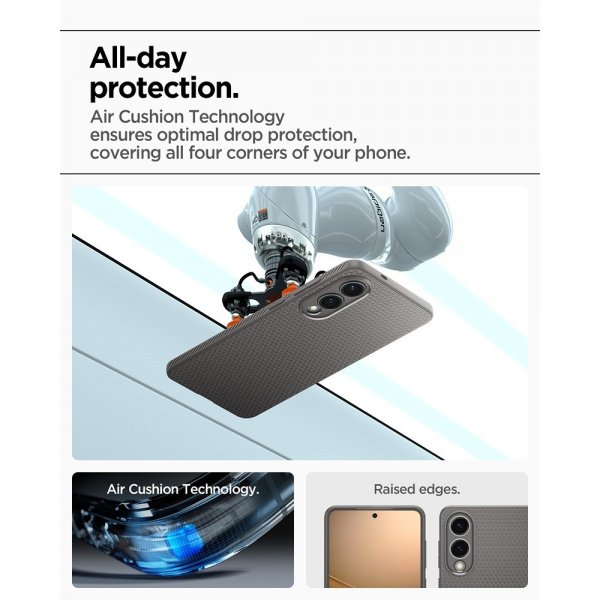 Spigen Samsung Galaxy S25 Edge Cover Liquid Air Marble Gray