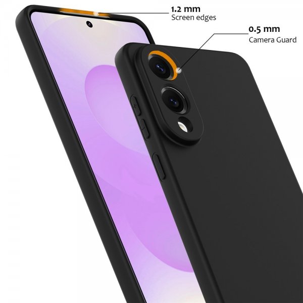 Samsung Galaxy S25 Edge Cover med Strop Silikone MagSafe Sort