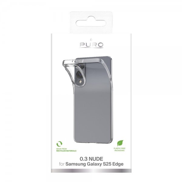 Puro Samsung Galaxy S25 Edge Cover Nude Transparent
