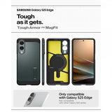 Spigen Samsung Galaxy S25 Edge Cover Tough Armor MagFit Abyss Green