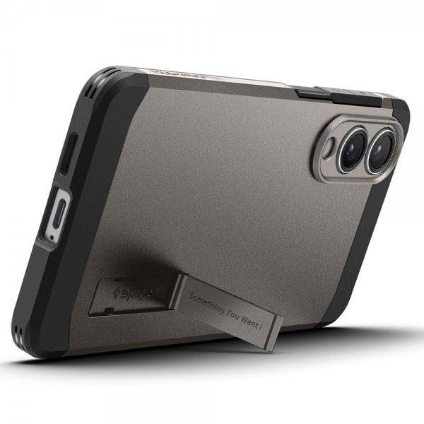 Spigen Samsung Galaxy S25 Edge Cover Tough Armor MagFit Gunmetal