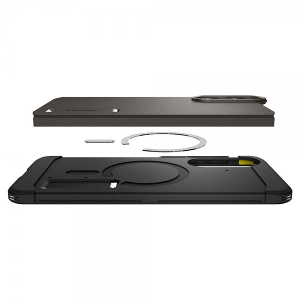 Spigen Samsung Galaxy S25 Edge Cover Tough Armor MagFit Gunmetal