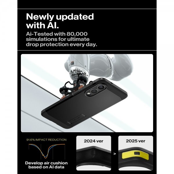 Spigen Samsung Galaxy S25 Edge Cover Tough Armor MagFit Sort