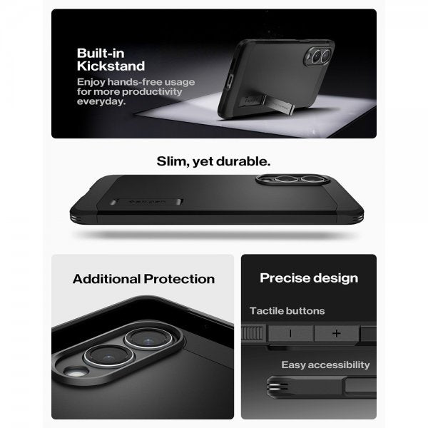 Spigen Samsung Galaxy S25 Edge Cover Tough Armor MagFit Sort