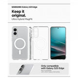 Spigen Samsung Galaxy S25 Edge Cover Ultra Hybrid MagFit Klar Hvid