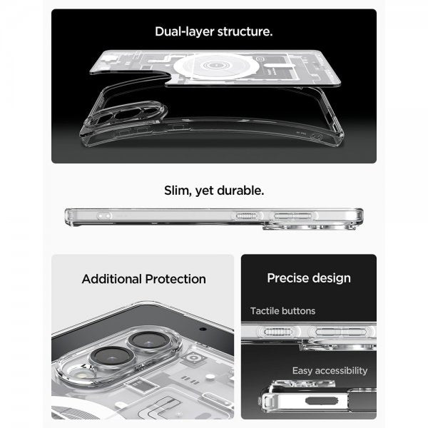 Spigen Samsung Galaxy S25 Edge Cover Ultra Hybrid Zero One MagFit Hvid