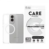 CARE by PanzerGlass Samsung Galaxy S25 Edge Cover Urban Combat MagSafe Hvid