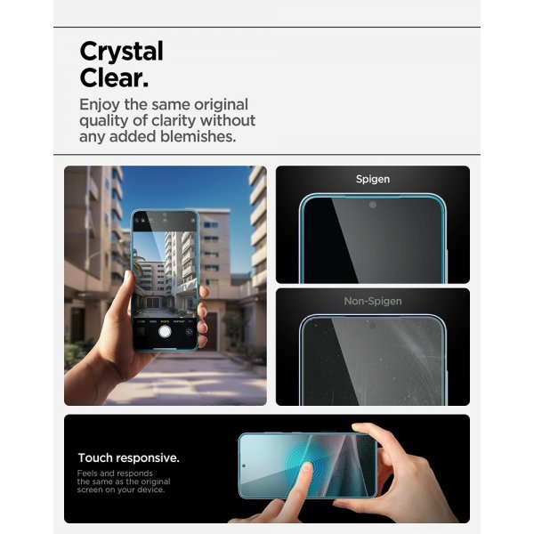 Spigen Samsung Galaxy S25 Edge Skærmbeskytter GLAS.tR EZ Fit Pro