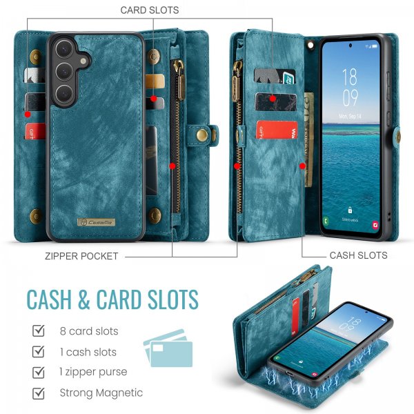 CaseMe Samsung Galaxy S25 FE Cover 008 Series Aftageligt Cover Blå