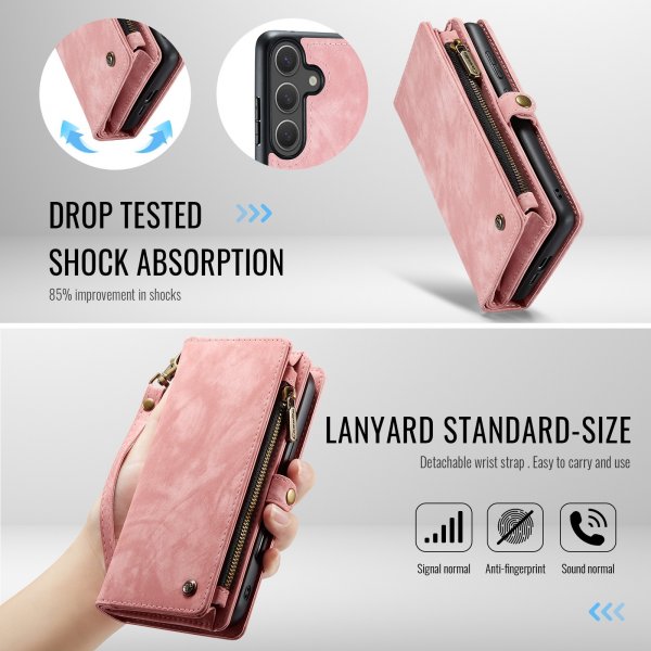 CaseMe Samsung Galaxy S25 FE Etui 008 Series Aftageligt Cover Rosa