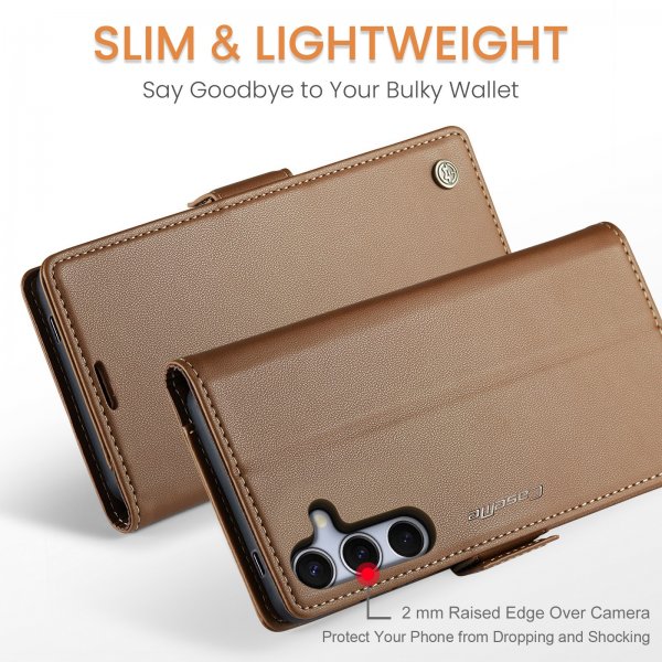 CaseMe Samsung Galaxy S25 FE Etui 023 Series Brun