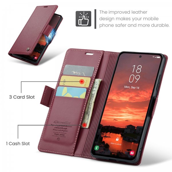 CaseMe Samsung Galaxy S25 FE Cover 023 Series Rød