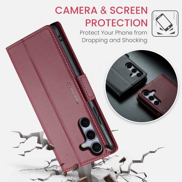 CaseMe Samsung Galaxy S25 FE Cover 023 Series Rød