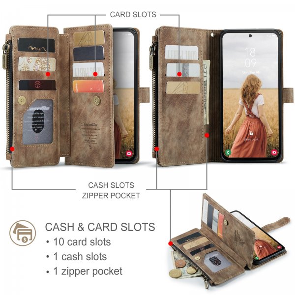 CaseMe Samsung Galaxy S25 FE Etui C30 Series Brun