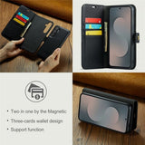 Dg.Ming Samsung Galaxy S25 FE Etui med Aftagelig Skal Sort