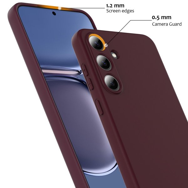 Samsung Galaxy S25 FE Cover med strop Silikone MagSafe Vinrød