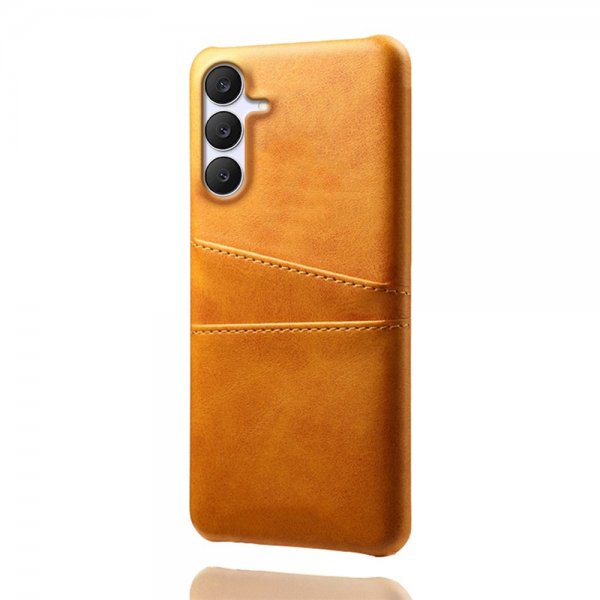 Samsung Galaxy S25 FE Cover med to Kortlommer Lysebrun