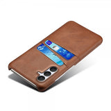 Samsung Galaxy S25 FE Cover med to Kortlommer Mørkebrun