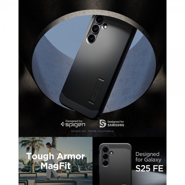 Spigen Samsung Galaxy S25 FE Cover Tough Armor MagFit Sort