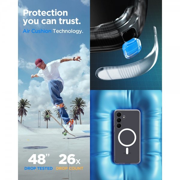 Spigen Samsung Galaxy S25 FE Cover Ultra Hybrid MagFit Clear White