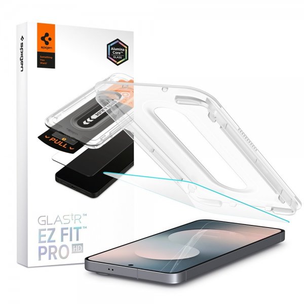 Spigen Samsung Galaxy S25 FE Skærmbeskytter GLAS.tR EZ Fit Pro 2-pak
