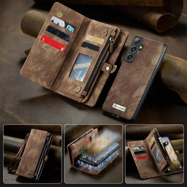 CaseMe Samsung Galaxy S25 Etui 008 Series Aftageligt Cover Brun