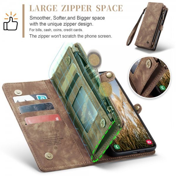 CaseMe Samsung Galaxy S25 Etui 008 Series Aftageligt Cover Brun