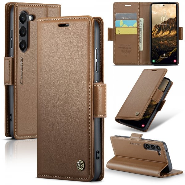 CaseMe Samsung Galaxy S24/S25 Cover 023 Series Brun
