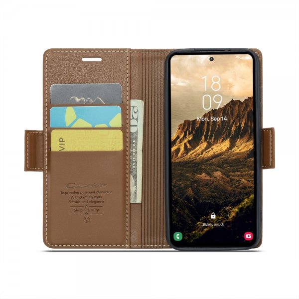 CaseMe Samsung Galaxy S24/S25 Cover 023 Series Brun