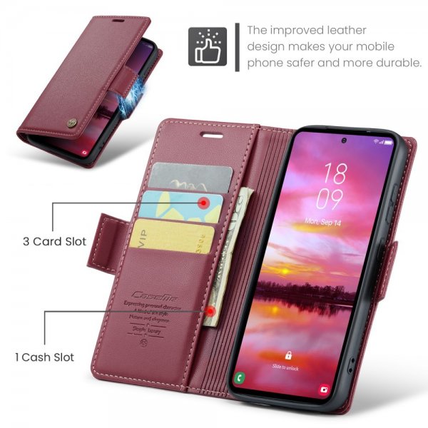 CaseMe Samsung Galaxy S24/S25 Etui 023 Series Rød