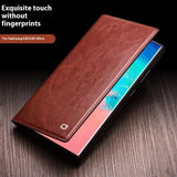 Qialino Samsung Galaxy S25 Etui Ægte Læder Brun