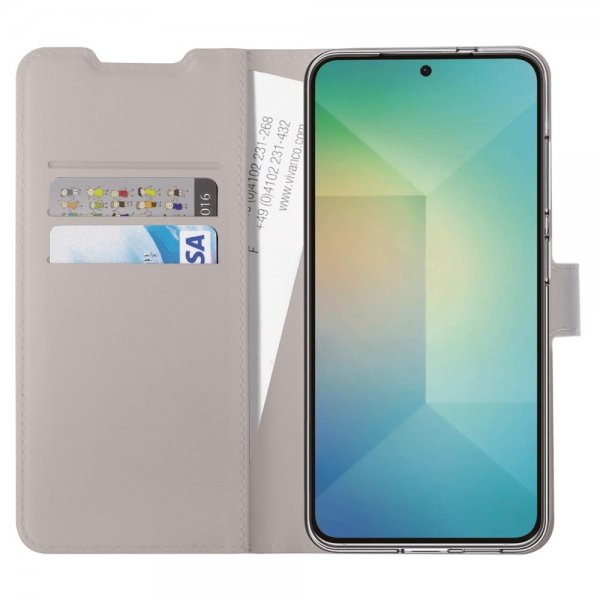 Vivanco Samsung Galaxy S25 Etui Classic Wallet Gråbrun