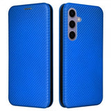 Samsung Galaxy S25 Cover Kulfibertekstur Blå