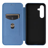 Samsung Galaxy S25 Cover Kulfibertekstur Blå