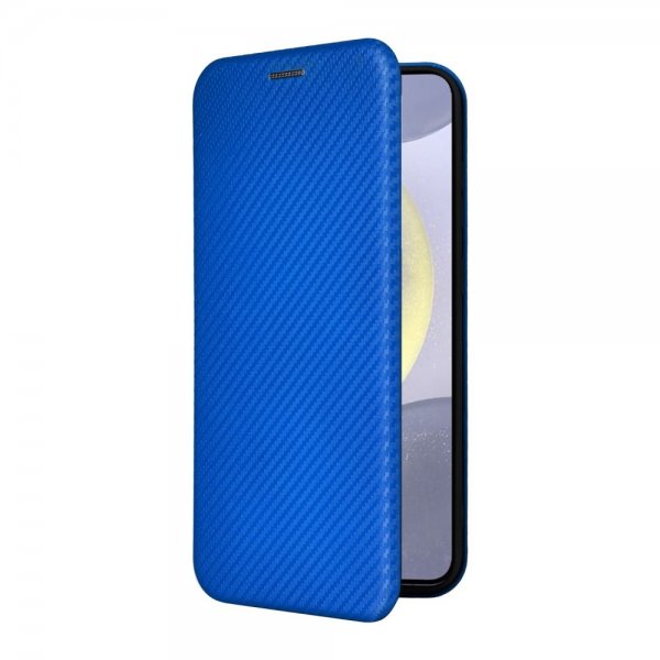 Samsung Galaxy S25 Cover Kulfibertekstur Blå