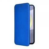 Samsung Galaxy S25 Cover Kulfibertekstur Blå