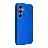 Samsung Galaxy S25 Cover Kulfibertekstur Blå