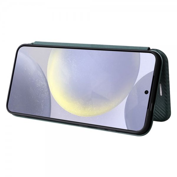 Samsung Galaxy S25 Cover Kulfibertekstur Grøn