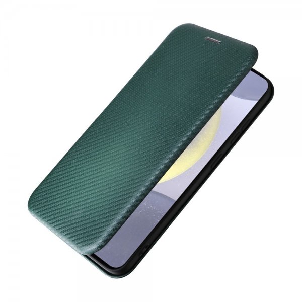 Samsung Galaxy S25 Cover Kulfibertekstur Grøn