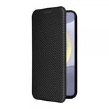 Samsung Galaxy S25 Cover Kulfibertekstur Sort