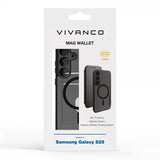 Vivanco Samsung Galaxy S25 Etui Mag Wallet Sort