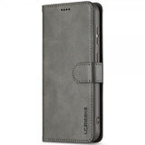 Lc.Imeeke Samsung Galaxy S25 Cover med Kortrum Stativfunktion Grå
