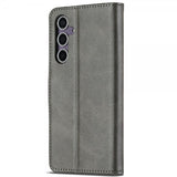 Lc.Imeeke Samsung Galaxy S25 Cover med Kortrum Stativfunktion Grå